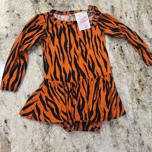 Posh Peanut Tiger Print Twirl Dress